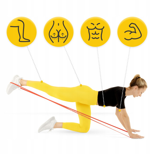 Резинка для фитнеса  4FIZJO Power Band 3 шт 2-17 кг Mix - фото №2